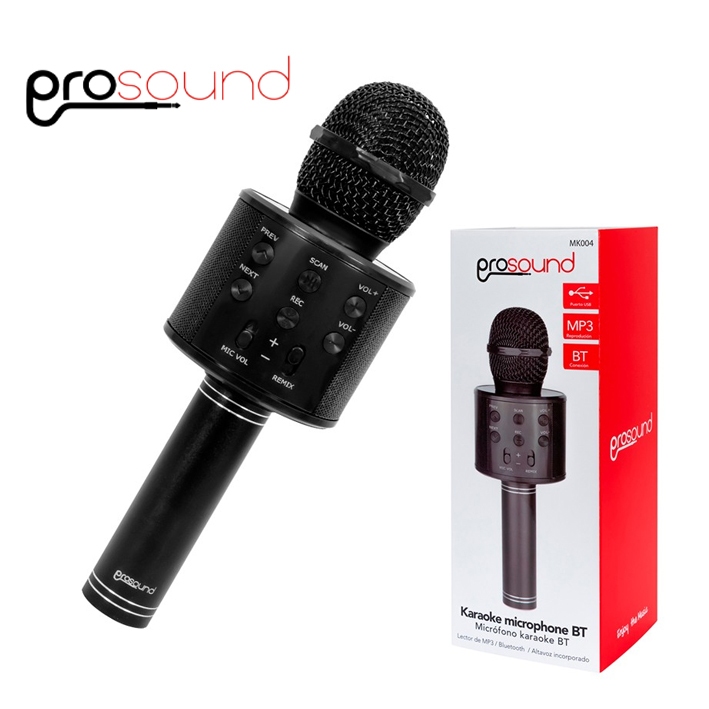 MICROFONO KARAOKE NEGRO                 