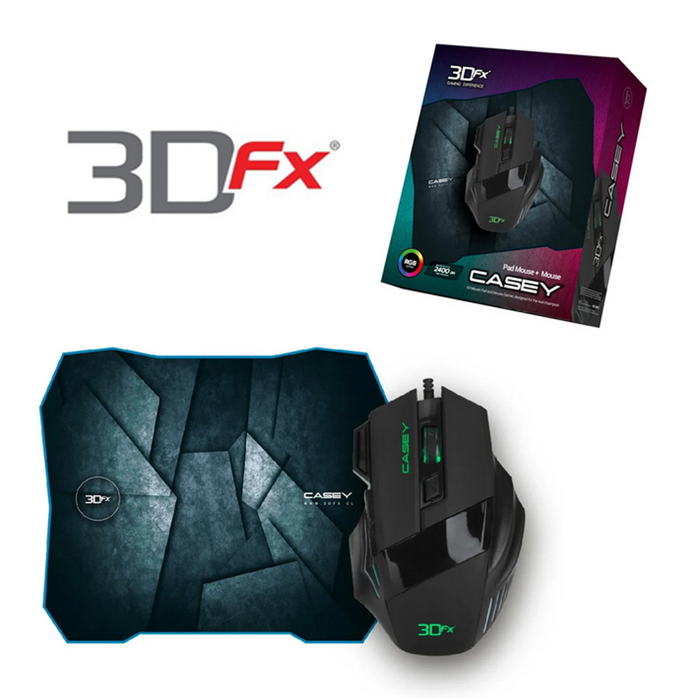KIT GAMER MOUSE + PAD MOUSE