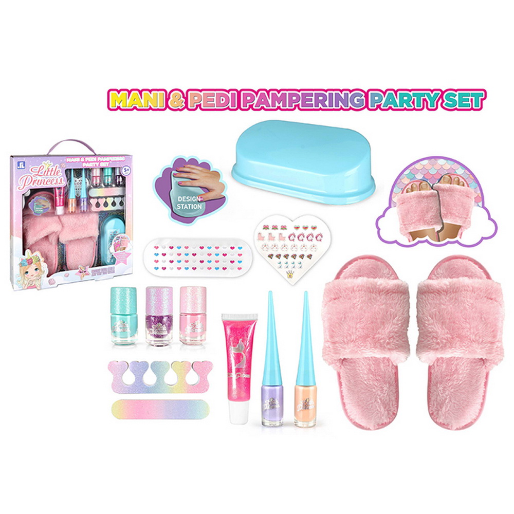 SET MAQUILLAJE Y PANTUFLAS              