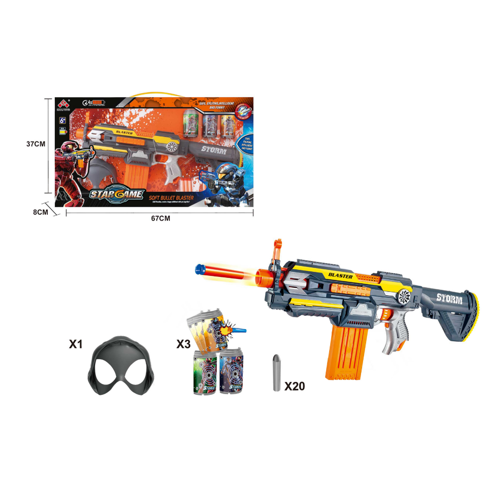 PISTOLA LANZA DARDO CON ACCES.